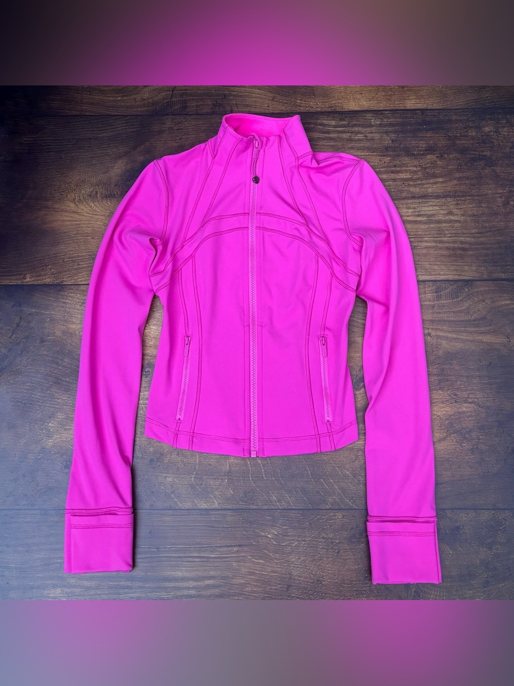 Lululemon Define Cropped Jacket Nulu In Sonic Pink Size 4